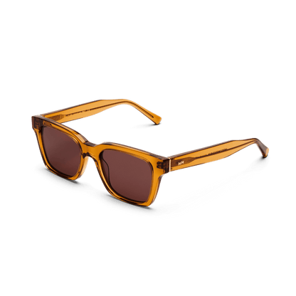 DEAN Rectangular Brown Coffee Sunglasses by Messy Weekend