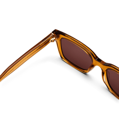 DEAN Rectangular Brown Coffee Sunglasses by Messy Weekend