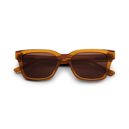 DEAN Rectangular Brown Coffee Sunglasses by Messy Weekend