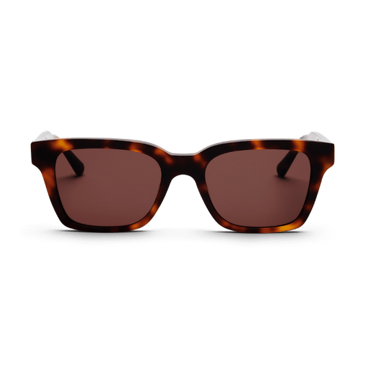 DEAN Rectangular Brown Tortoise Sunglasses by Messy Weekend