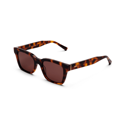 DEAN Rectangular Brown Tortoise Sunglasses by Messy Weekend