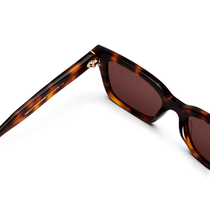 DEAN Rectangular Brown Tortoise Sunglasses by Messy Weekend