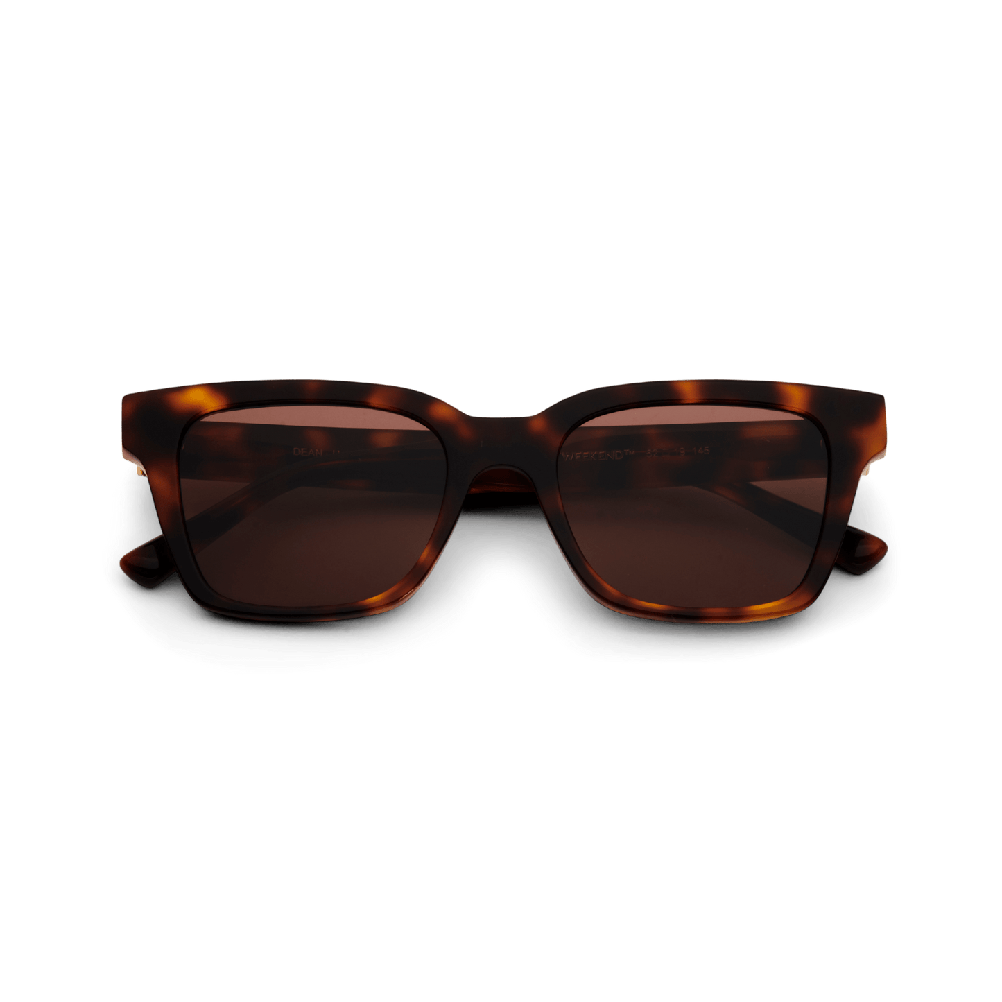 DEAN Rectangular Brown Tortoise Sunglasses by Messy Weekend