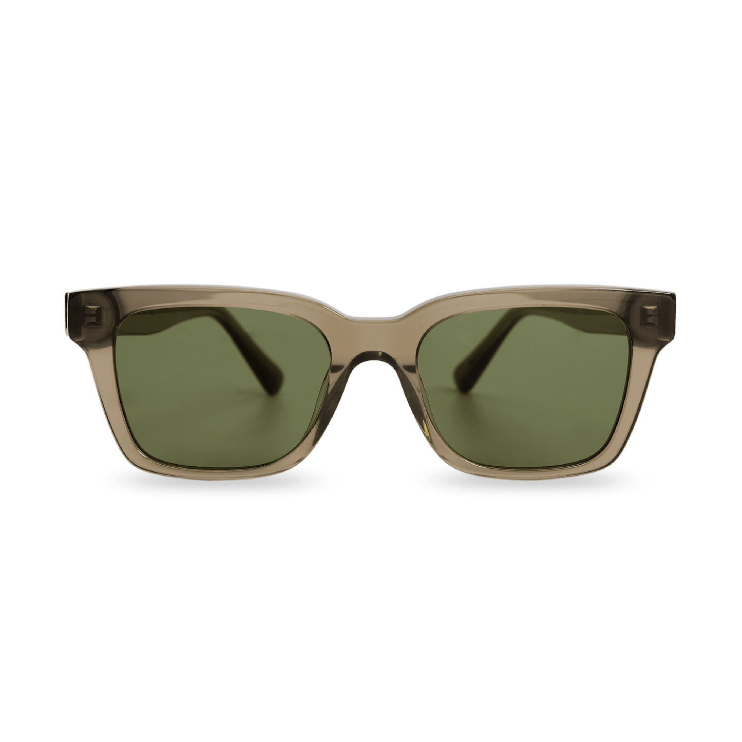 DEAN Rectangular Bottle Green Sunglasses by Messy Weekend