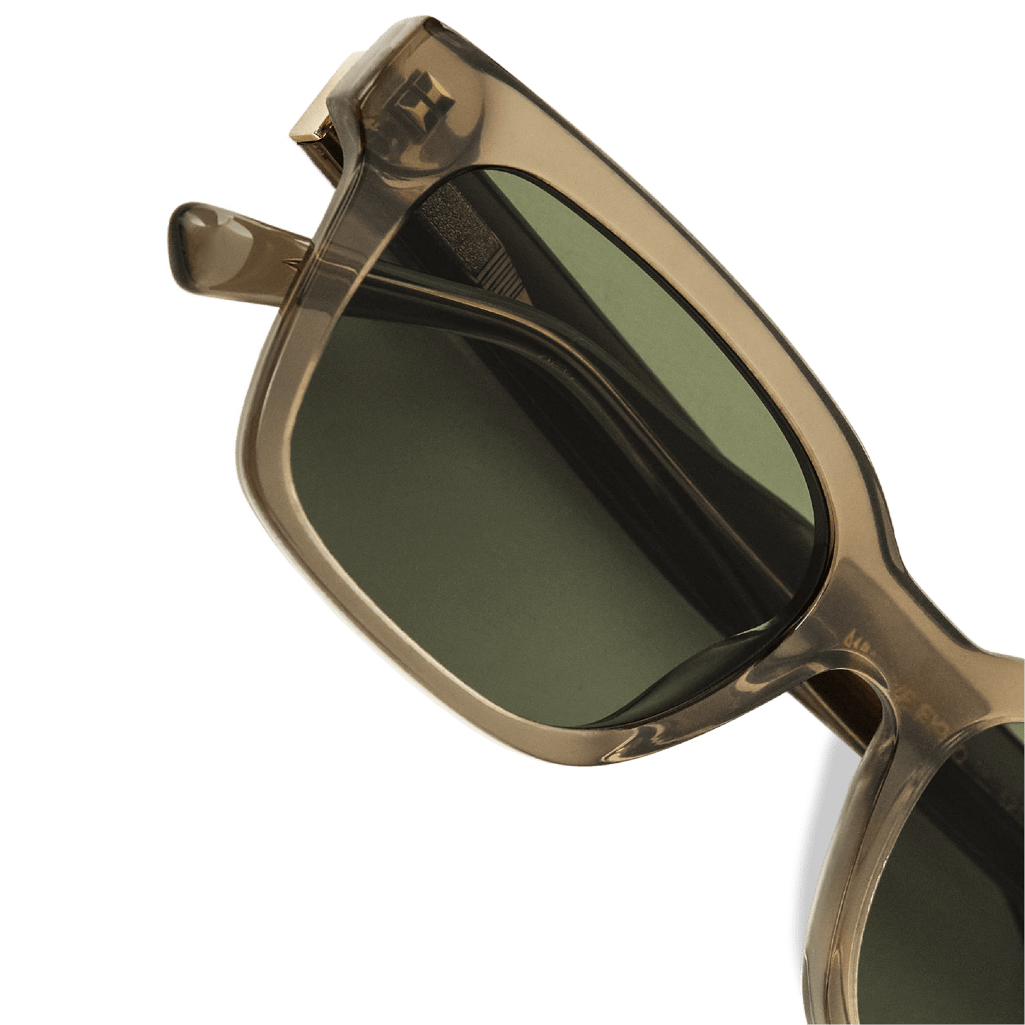 DEAN Rectangular Bottle Green Sunglasses by Messy Weekend