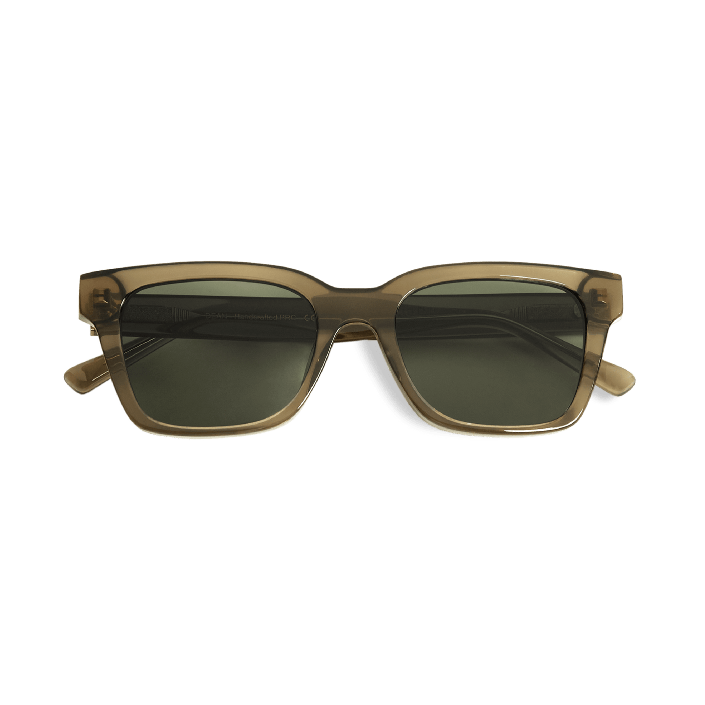 DEAN Rectangular Bottle Green Sunglasses by Messy Weekend