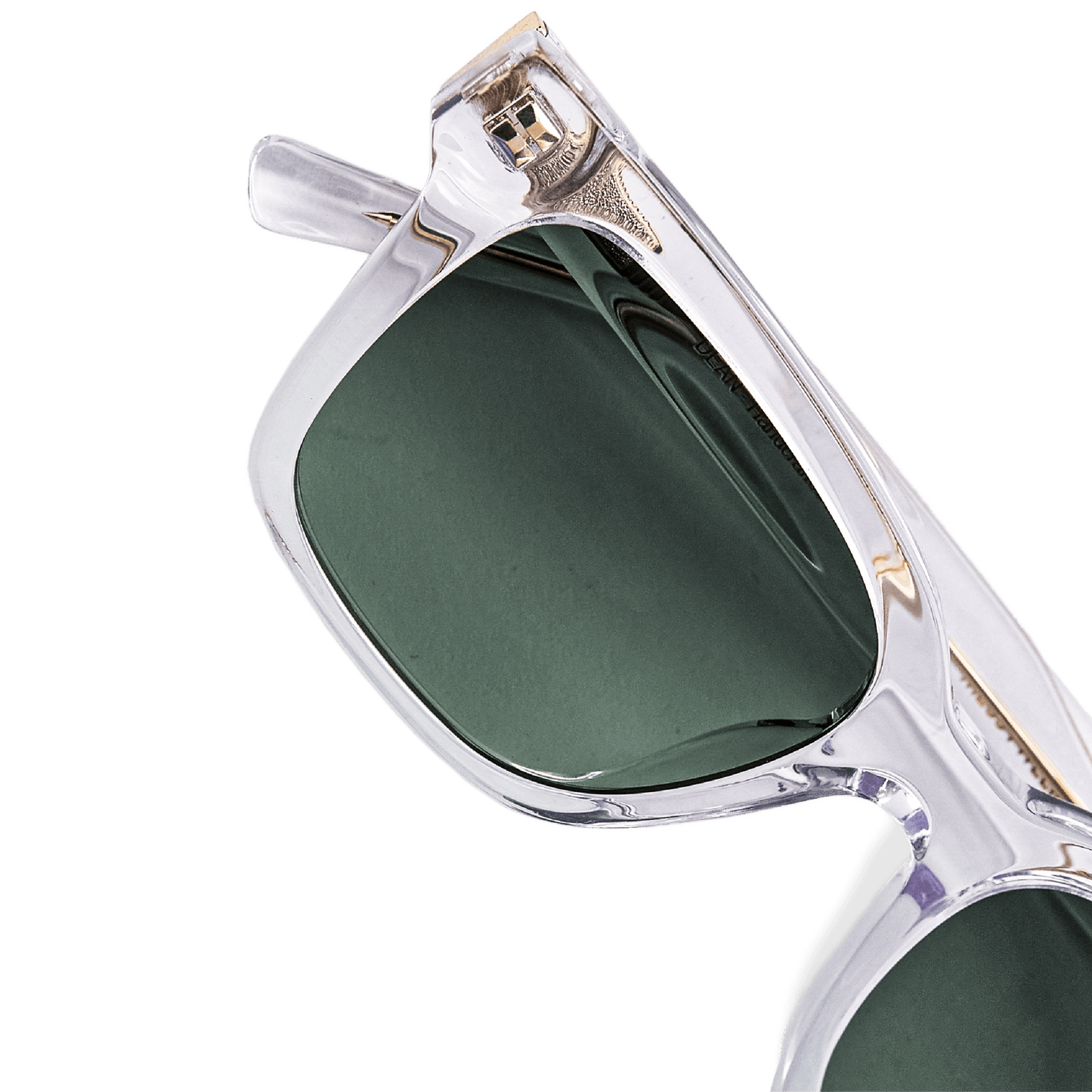 DEAN Rectangular Crystal Green Sunglasses by Messy Weekend