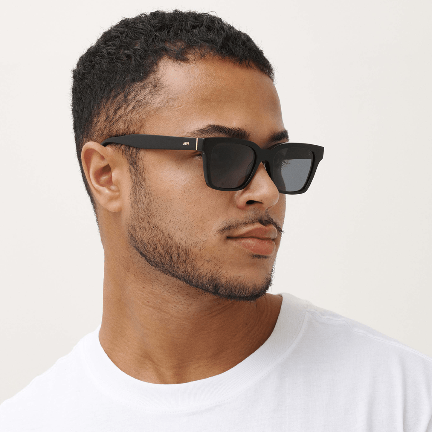 DEAN Rectangular Black Sunglasses by Messy Weekend