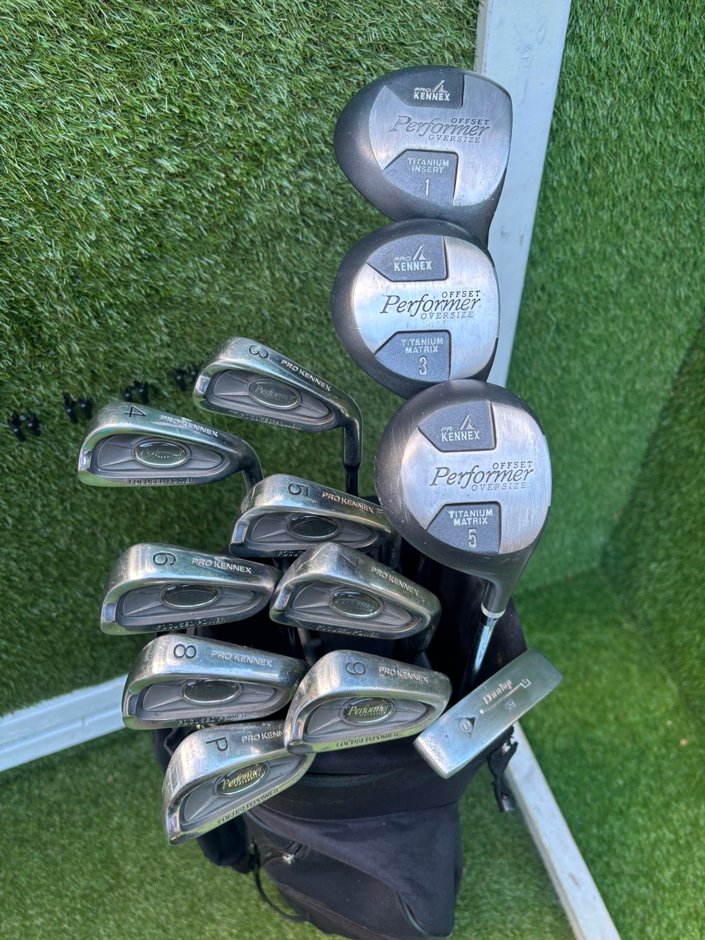 Pro Kennex Performer Oversize Golf Set with Matching Woods, Headcovers & Regal Bag