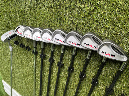 Dunlop MAX Complete Golf Set – 420cc Titanium Driver, Matching Irons & Dunlop Bag