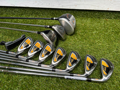 Wilson 1200 CG Golf Set with X31 Driver, RAM Hybrid & Powakaddy Cart Bag