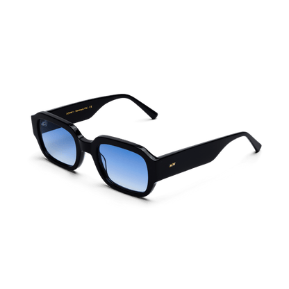 DOWNEY Just Cool Black Gradient Blue Sunglasses by Messy Weekend