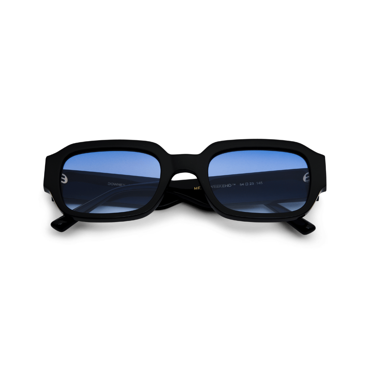 DOWNEY Just Cool Black Gradient Blue Sunglasses by Messy Weekend