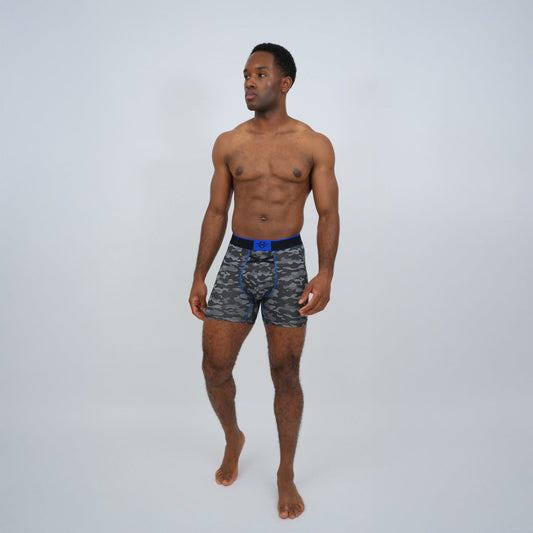 Aero Pro 7" Boxers - Camo / Royal Blue