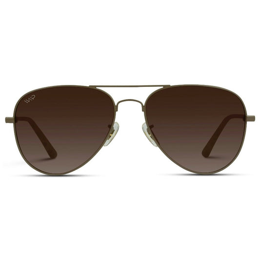 MAXWELL Polarized Unisex Aviator Sunglasses in Woodland by WMP Eyewear