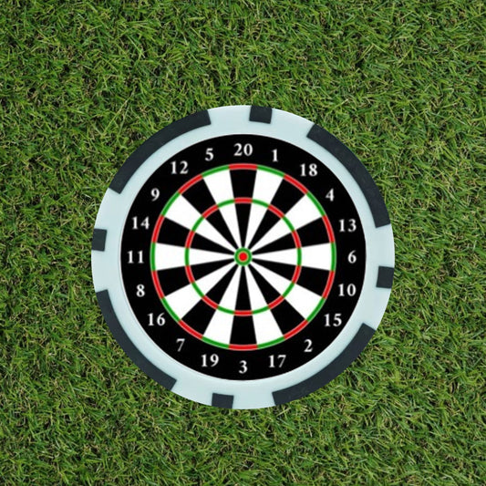 Dartboard Golf  Poker Chip Marker