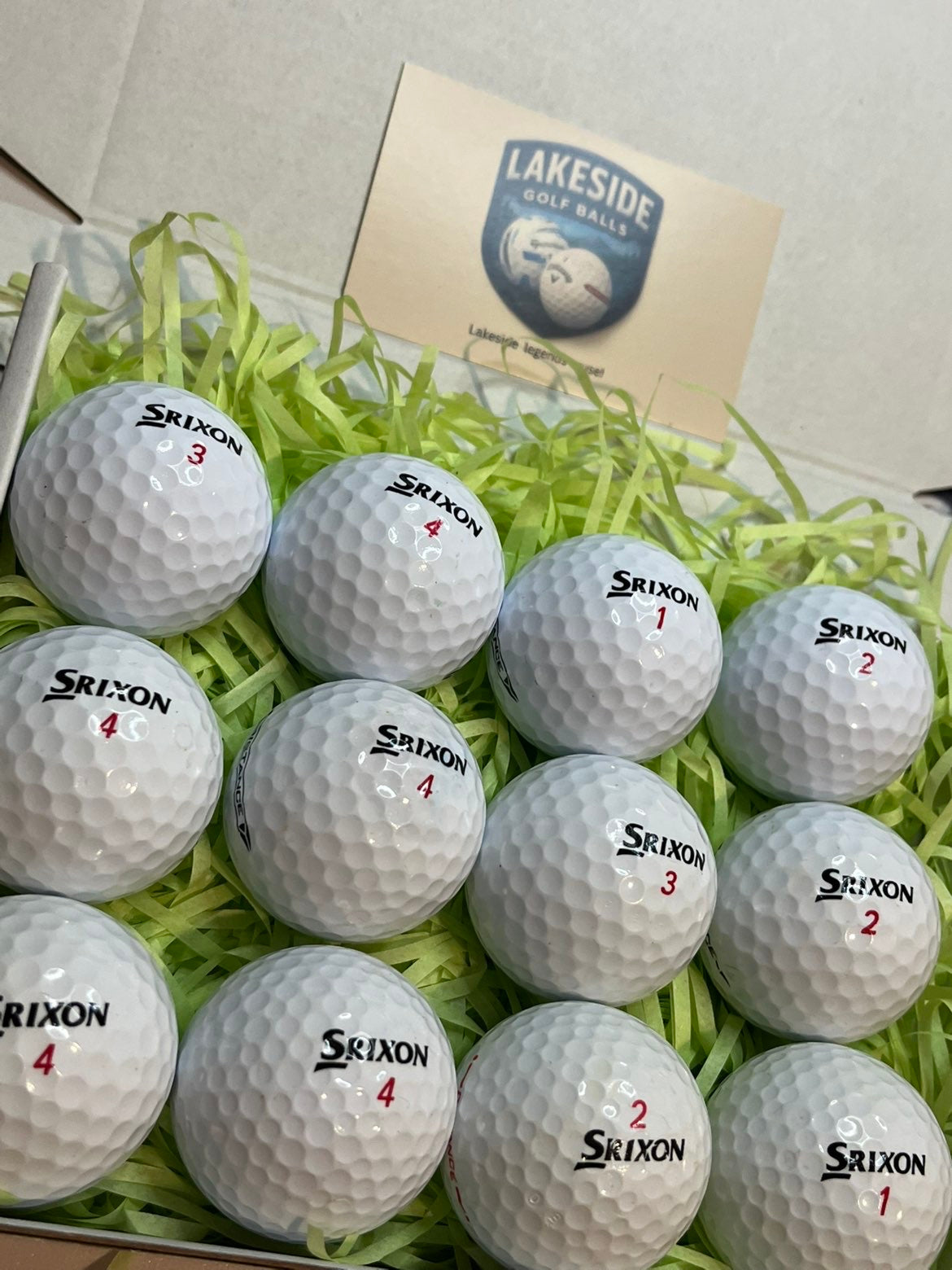 24 Srixon Distance White Golf Balls Free 24 HR Delivery