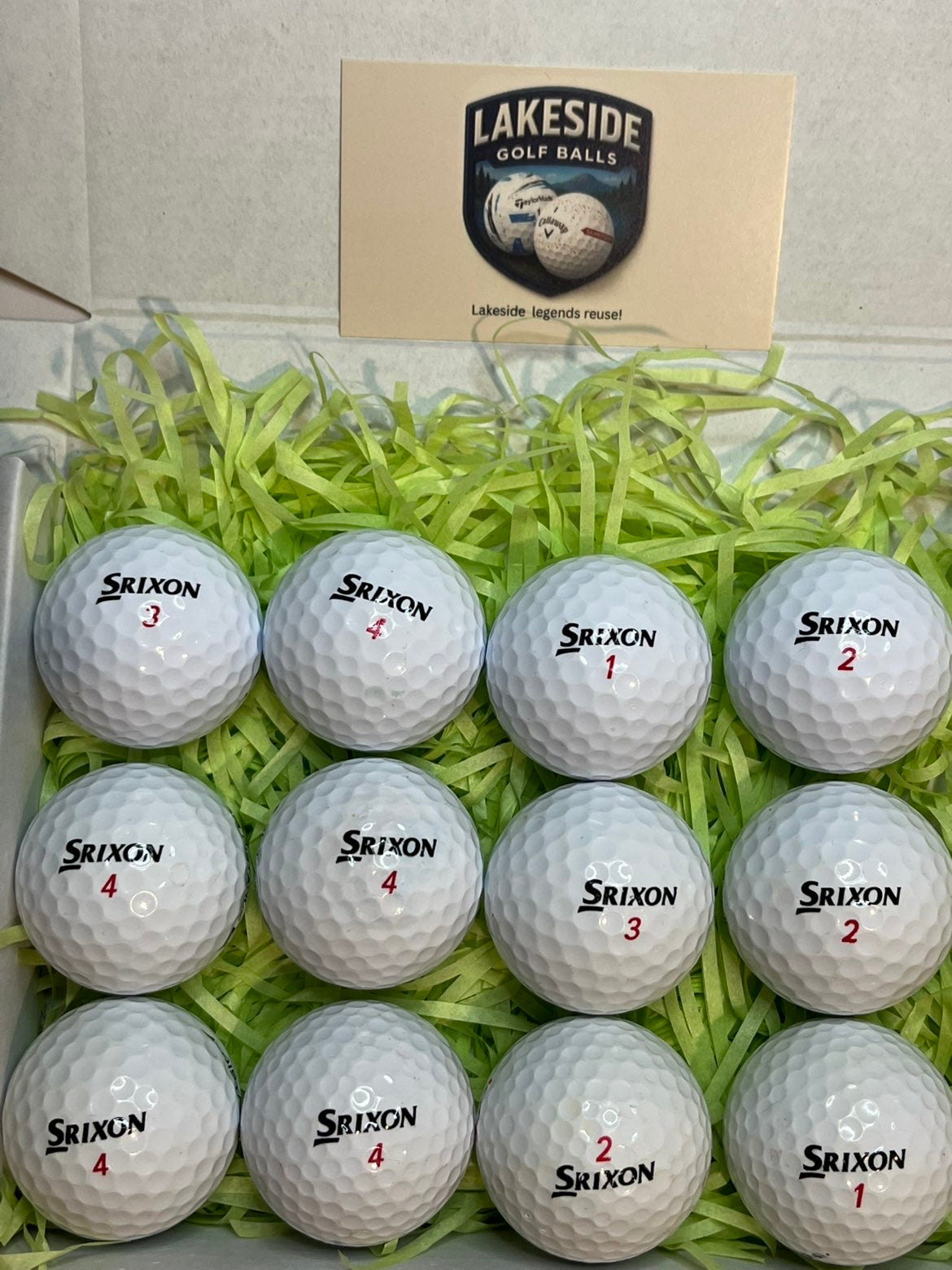 24 Srixon Distance White Golf Balls Free 24 HR Delivery