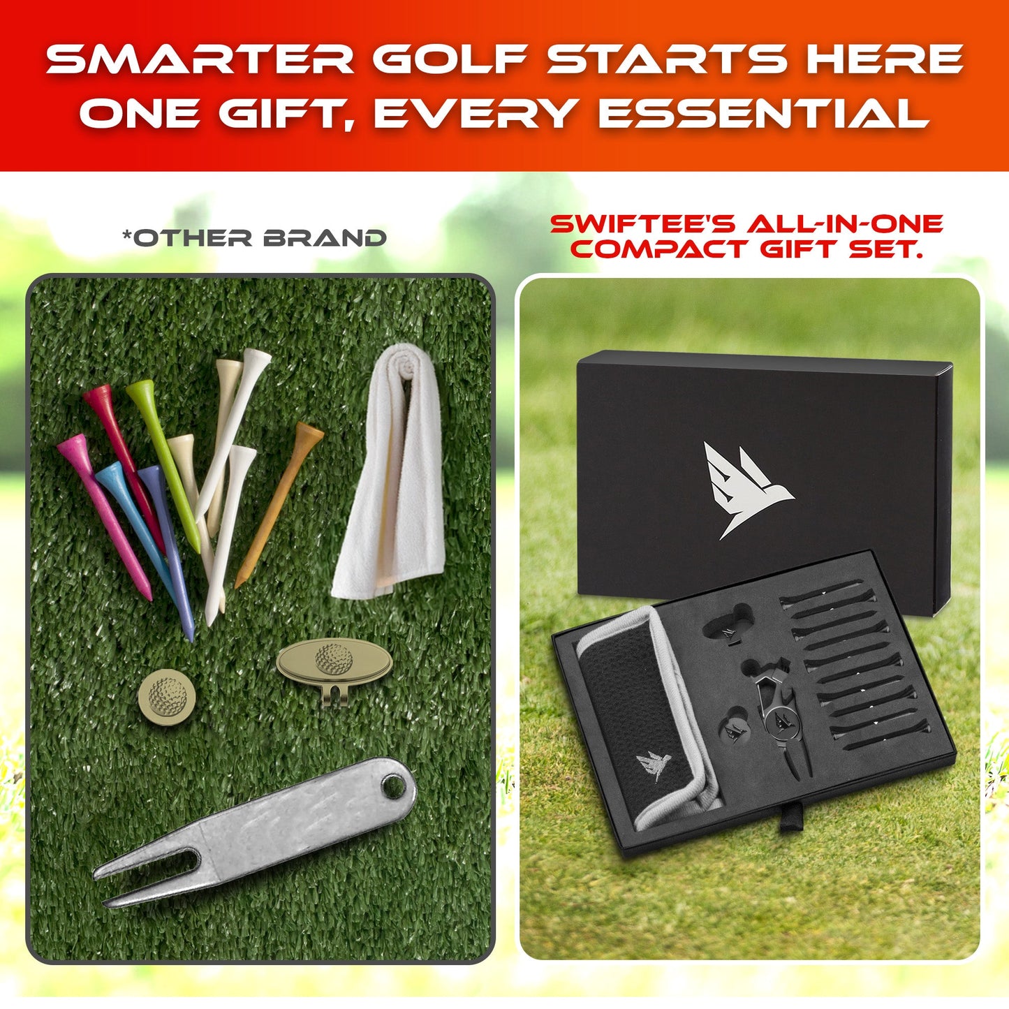 SWIFTEE Golf Gift Set - 7-in-1 Multi-Tool Free P&P