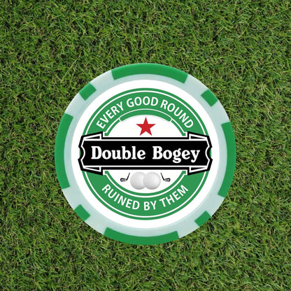 Heineken Themed Funny Golf Poker Chips