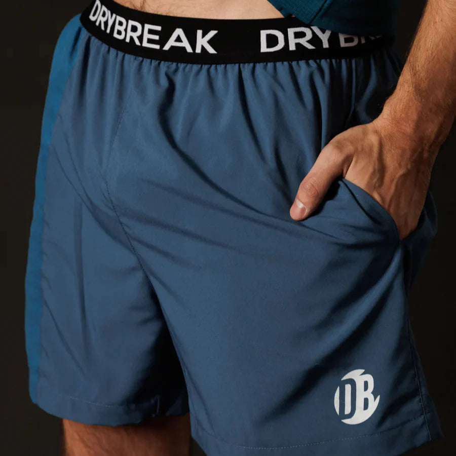 Men's Padel Shorts Drybreak Blue – Moisture-Wicking, Athletic Fit
