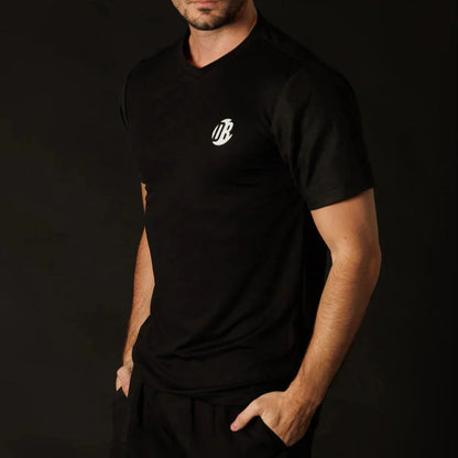 Men's Black Drytech Padel Performance T-Shirt