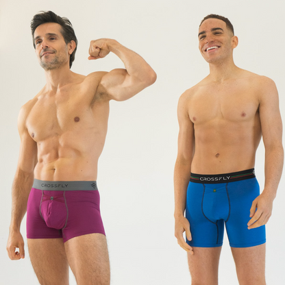 3-pack: IKON X Men's 3" Trunks - PlumGrey + Italia + Black