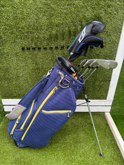 Brand New Wilson Staff D7 XS Golf Set, Brand New Driver & Irons, Brand New Infinite Bucktown Putter, Premium OUUL Stand Bag