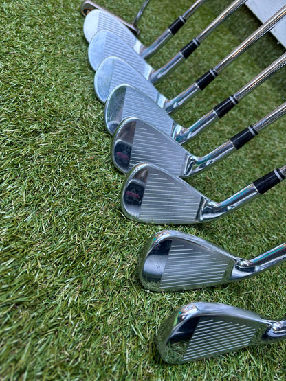MacGregor V-Foil M565 Irons, Ping Driver, Ping Hybrid, TaylorMade Putter & Premium OUUL Camouflage Stand Bag