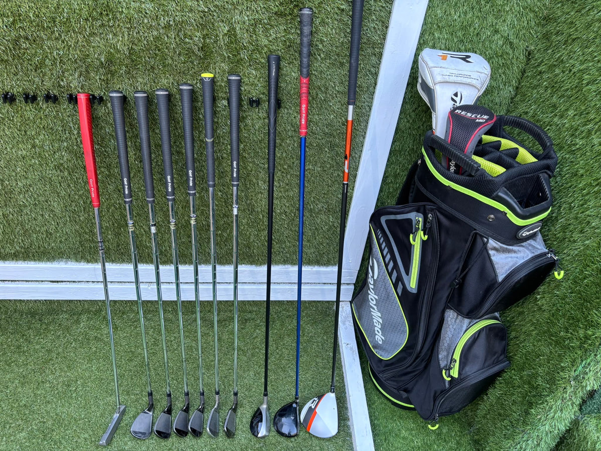 TaylorMade M2 6–SW Irons, R1 Driver, Cobra 3 Wood, Rescue Hybrid, PING Putter & TaylorMade Bag