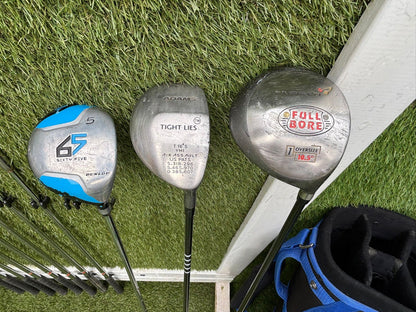 12 Club Complete Golf Set with Cavity-Back Irons & Stand Bag