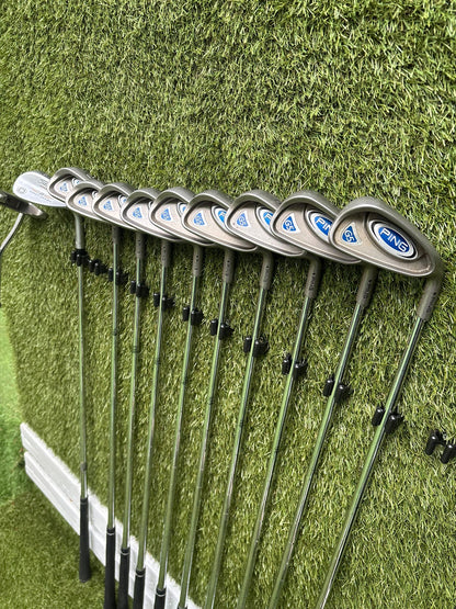 PING G5 Irons, Callaway XR 5 Wood, Nike SQ Dymo Driver, Vokey Wedge & Brand New Waterproof Stand Bag Golf Set