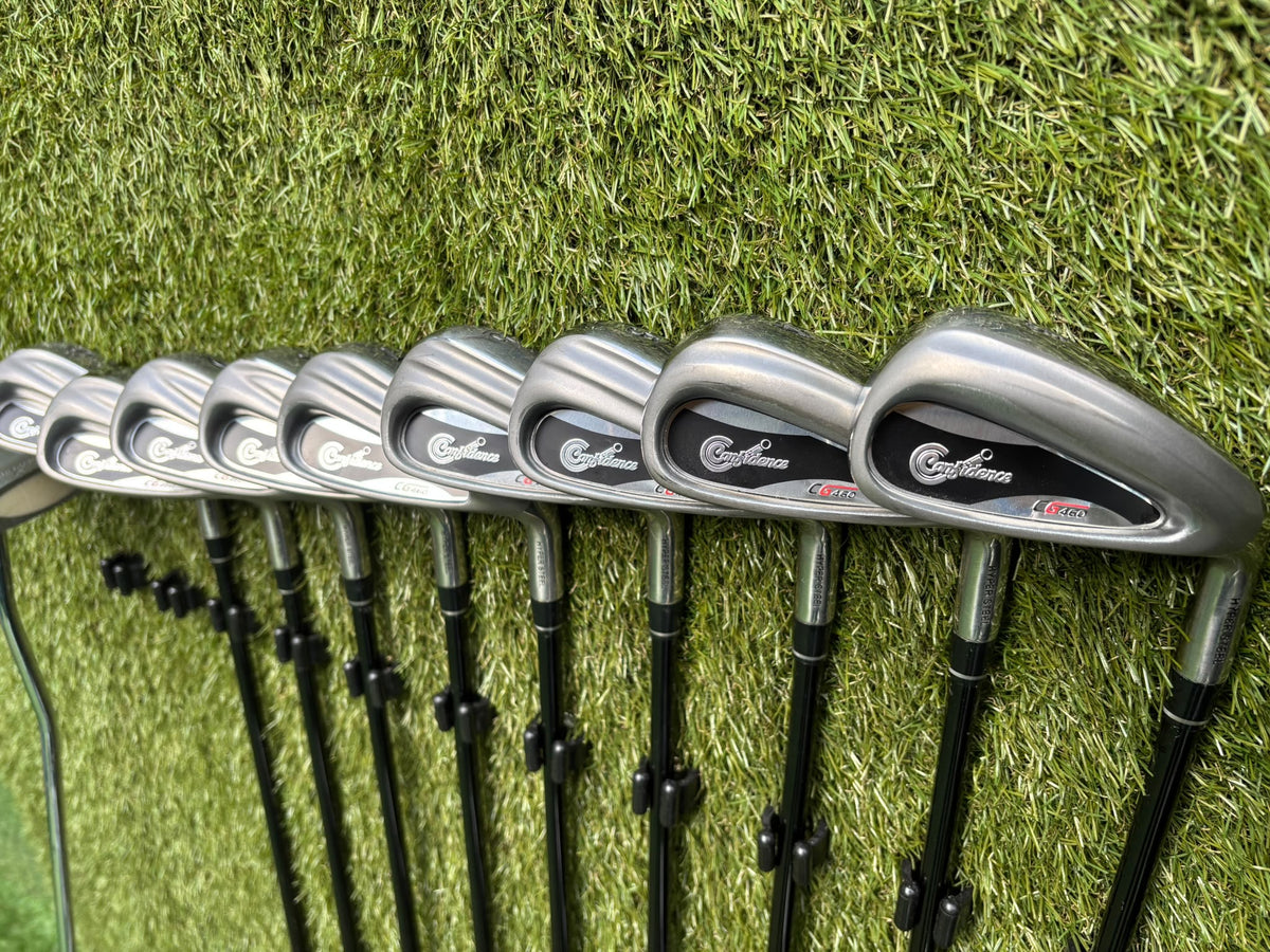 Confidence CG460 3–SW Irons, 10.5° Driver, 3 & 5 Woods, Putter & Matching Bag – Unused Condition