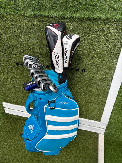 Callaway X-20 Irons (4–SW) + Titleist 917 D2 Driver & Adidas Adizero Bag