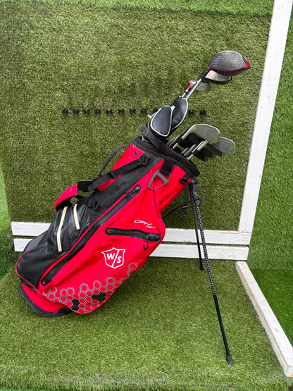 Wilson ProStaff Oversize Irons, Wilson Staff D300 Driver, Wilson Deep Red Woods & Wilson Stand Bag