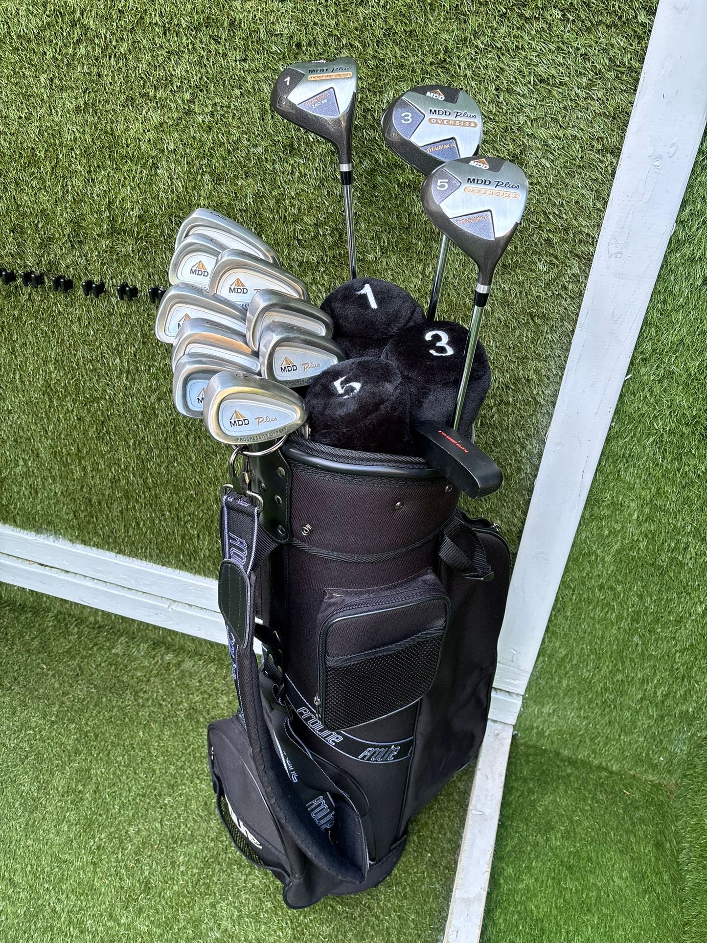 MDD Plus Full Golf Set 3–SW + Oversize Woods + New Proline Cart Bag