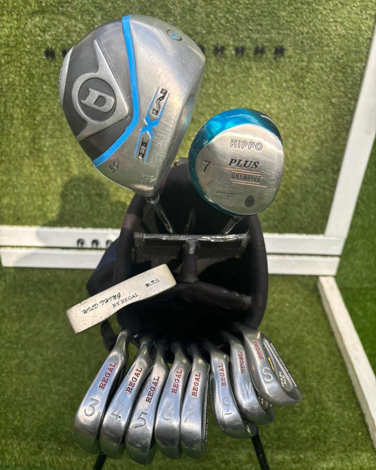 Regal / Dunlop / Hippo 11-Club Golf Set + Tour Stand Bag £104.00 Free Delivery