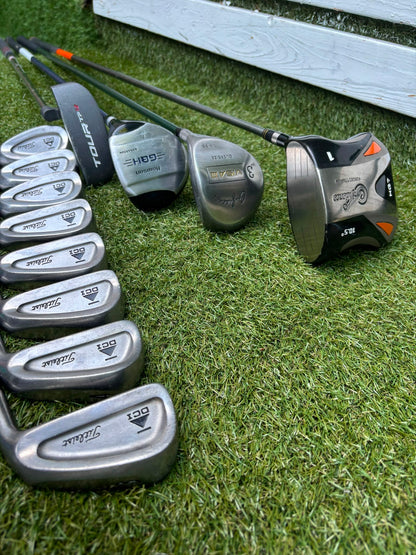 Titleist DCI Irons, Titleist DCI Sand Wedge, Confidence Woods & Inesis Stand Bag