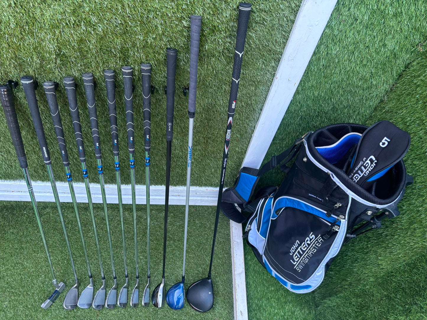 Ben Sayers M7 Golf Set with MacGregor MacTec X Driver, RAM Hybrid & John Letters Stand Bag
