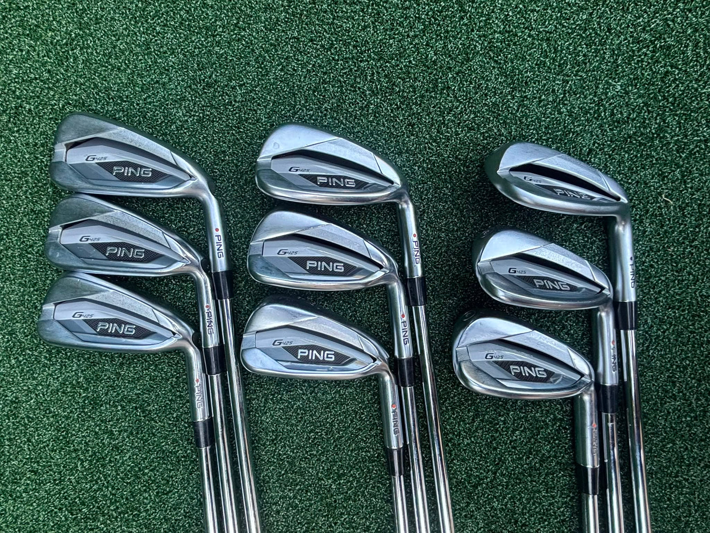Ping G425 Rare Full 9-Club Iron Set – 4-9, PW, UW & SW + Fast Free Delivery