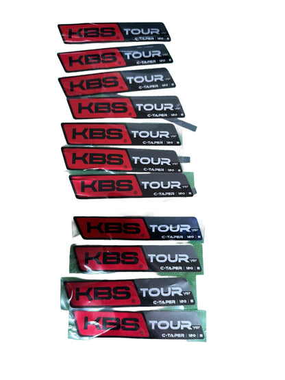 KBS Tour C-Taper 120 Stiff Shaft Labels x11 Read Description