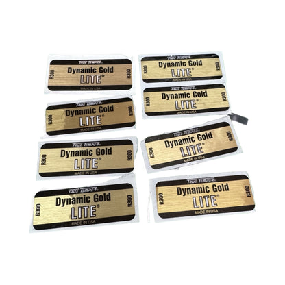 (Dynamic Gold Lite R300 Shaft Labels (Stickers) x8 True Temper