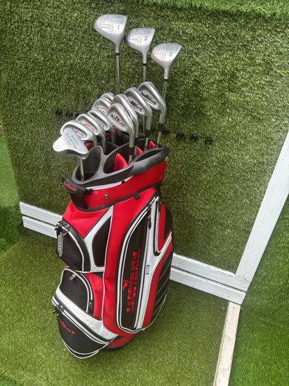 Maxfli VHL Irons 3-SW + Howson Woods + Cart Bag Golf Set