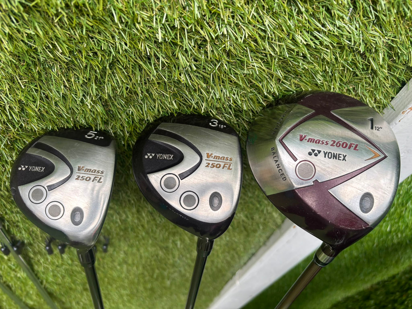 Ladies / Teenager Golf Set – Yonex V-Mass Woods, Fazer Flowline HOT-1 Irons & Bullet Stand Bag