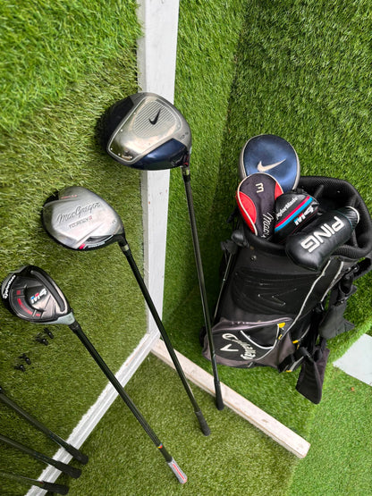 Ping G30 Graphite Irons 6-U, TaylorMade M4 Rescue, Nike SQ Driver & Callaway Stand Bag Stunning Set