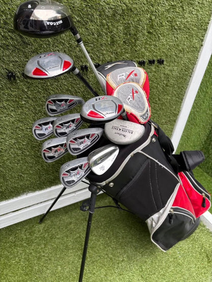 Jaxx RX II Complete Golf Set – Slazenger Panther Ti Driver, Woods, Hybrid, Wedge, Putter & Stand Bag