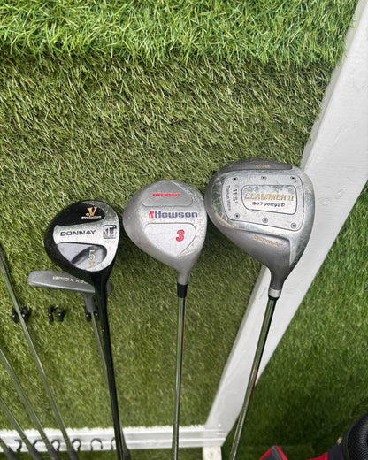 Ryder Mk 2 Irons + Donnay / Howson Woods + Putter + Bag – Full 12 Club Set £94.00 Free Delivery