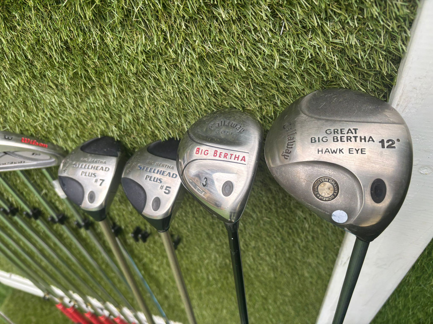 Callaway Big Bertha Woods + Wilson FatShaft Irons + Stand Bag (14 Clubs)