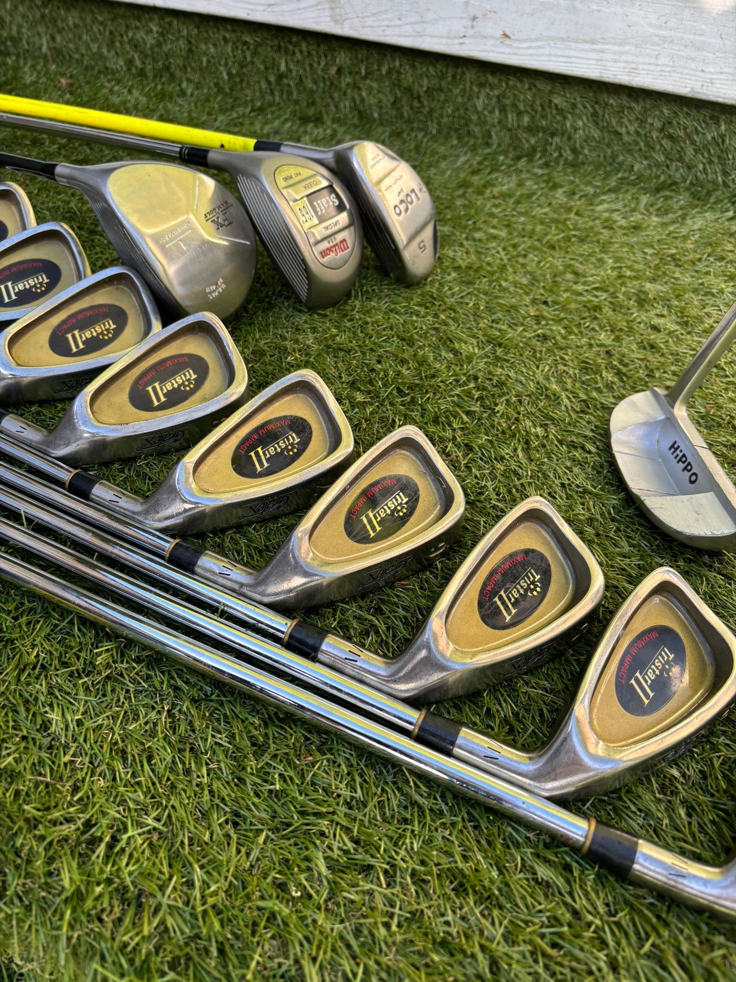 Tristar II 3–SW Irons + RAM FX Driver + Wilson Staff Cleek + Masters Stand Bag – 13 Clubs