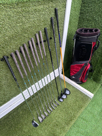Golf Set – EEE 3ZZZ Irons + Callaway ERC Driver + Hybrid + 5 Wood + Callaway Stand Bag